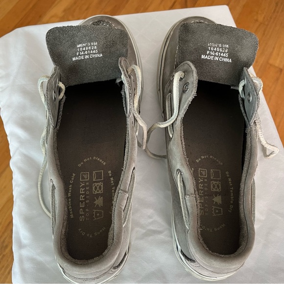 SPERRY Top-Sider Boat Shoes Gray Size 9M - Picture 5 of 9
